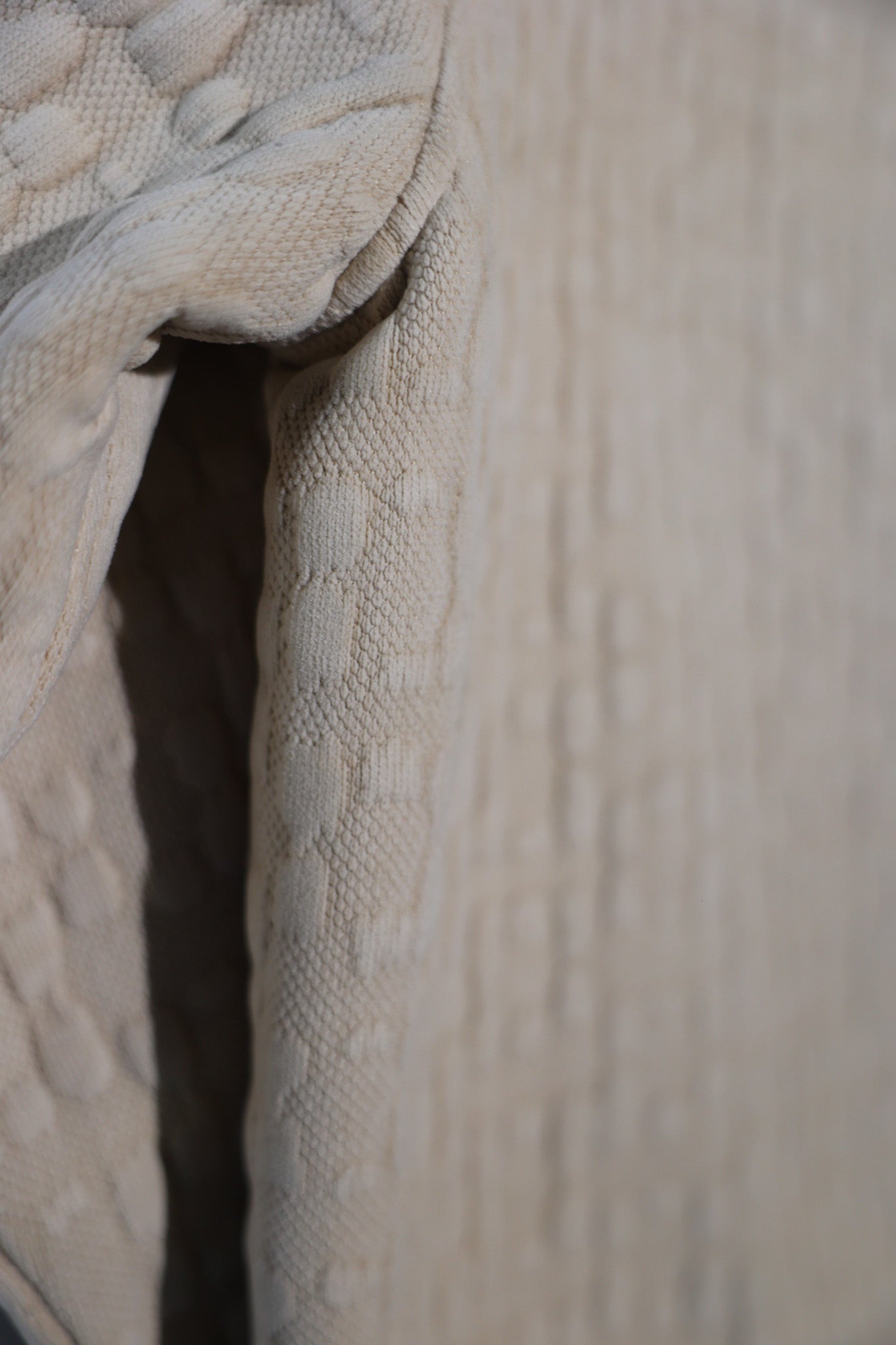 A ivory jacket heavy quilt fabric