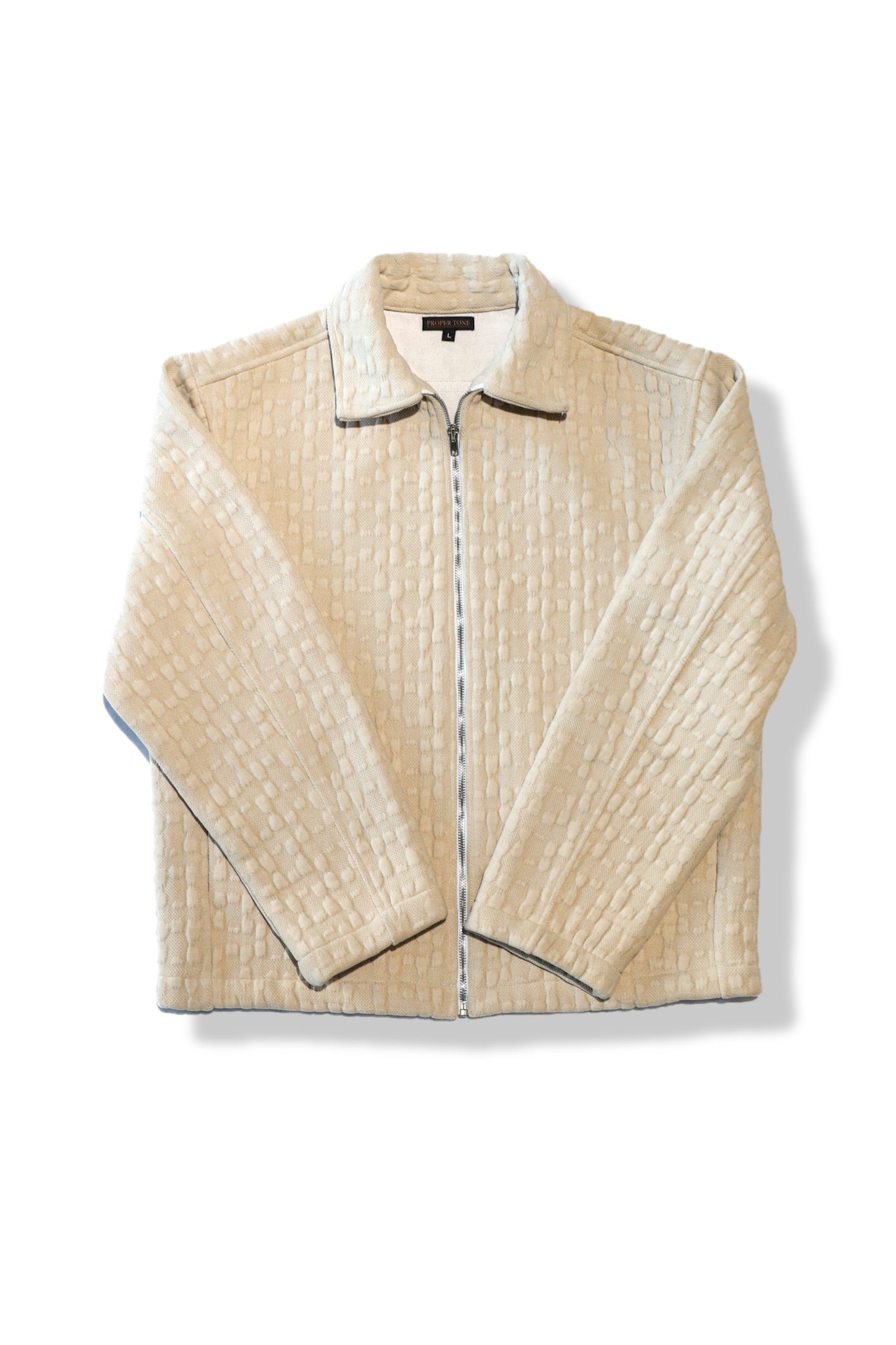A ivory jacket heavy quilt fabric
