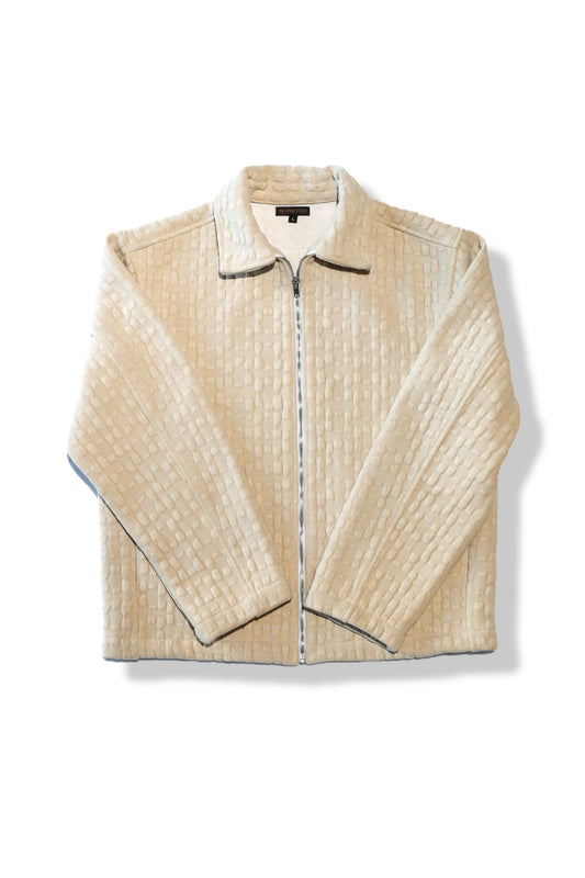 A ivory jacket heavy quilt fabric